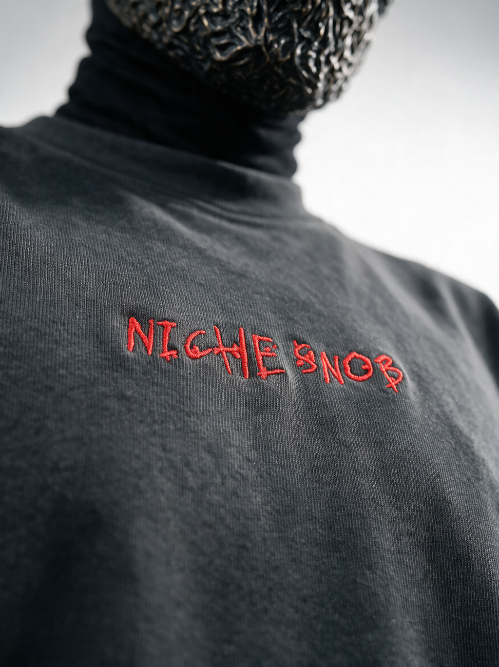 NICHE SNOB  Embroidered Heavyweight Tee